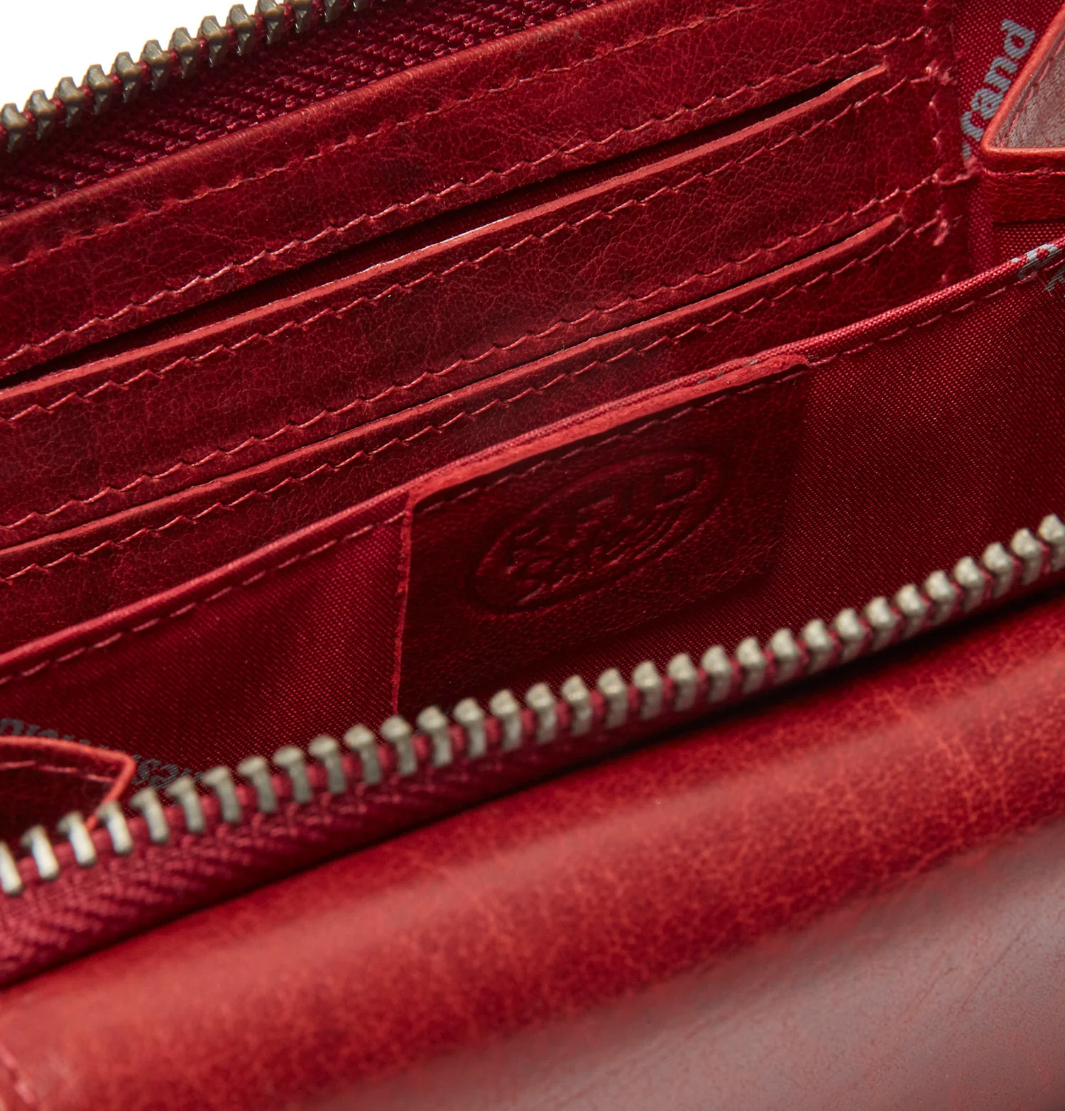 Leather Wallet Red Rhodos - Image 6