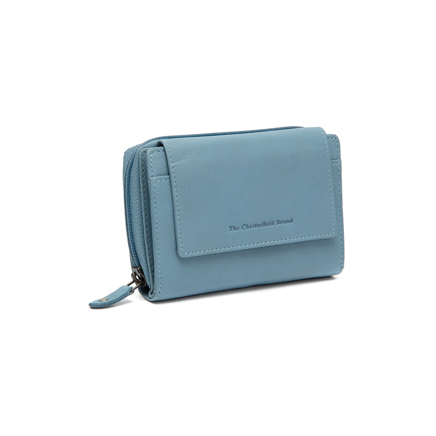 Leather Wallet Sky Blue Orveta