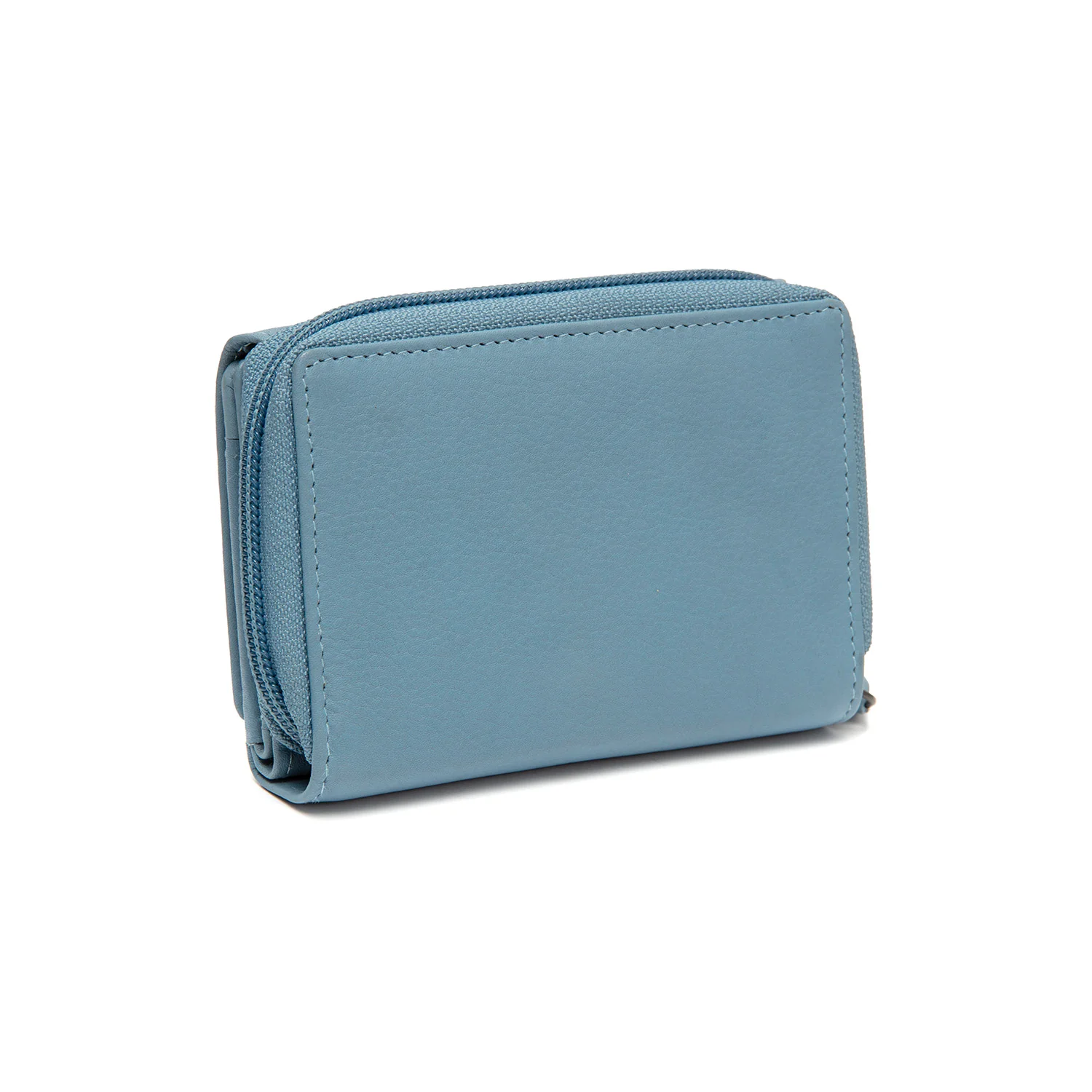 Leather Wallet Sky Blue Zelan - Image 6