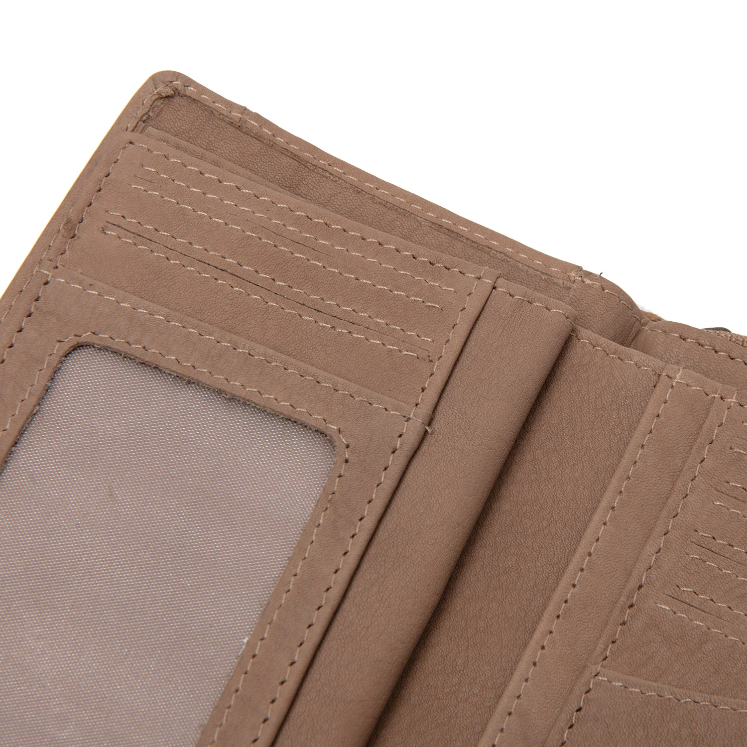 Leather Wallet Taupe Orveta - Image 5