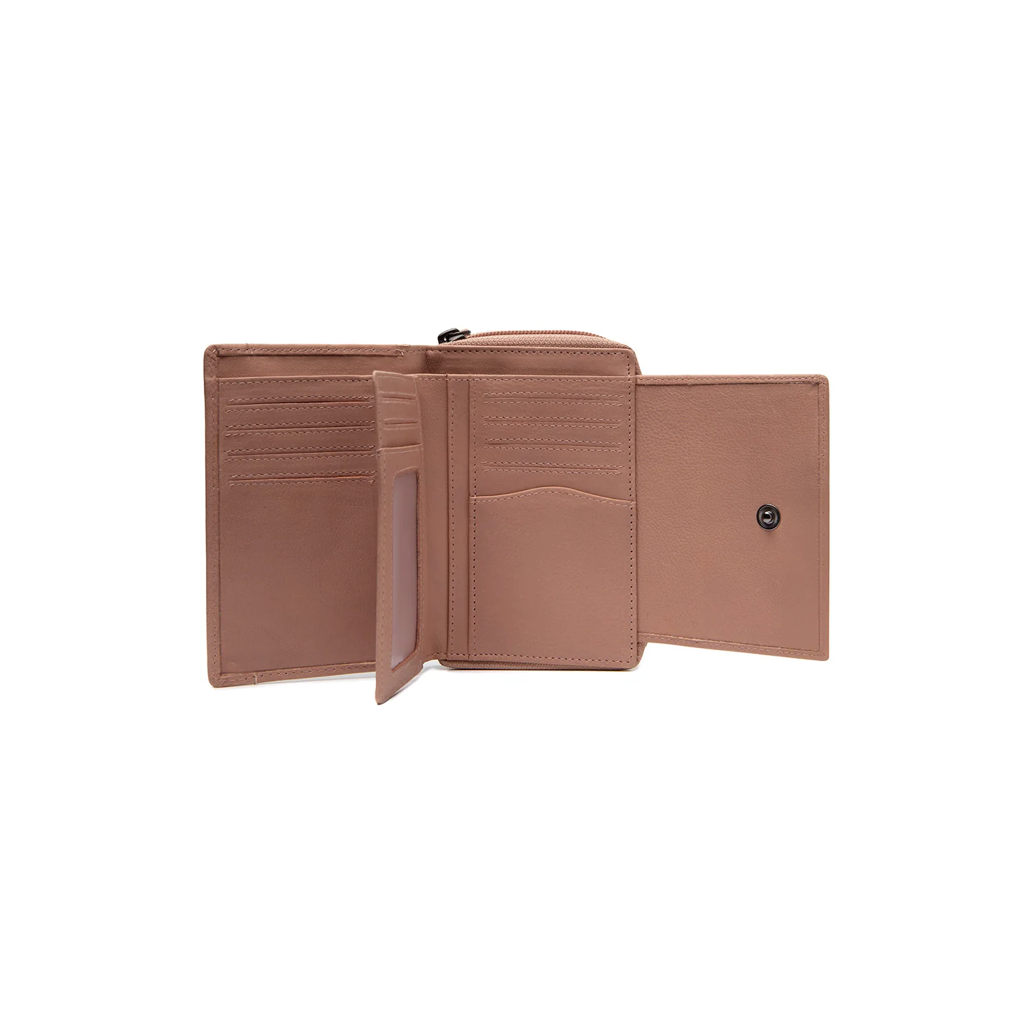 Leather Wallet Vintage Rose Orveta - Image 4