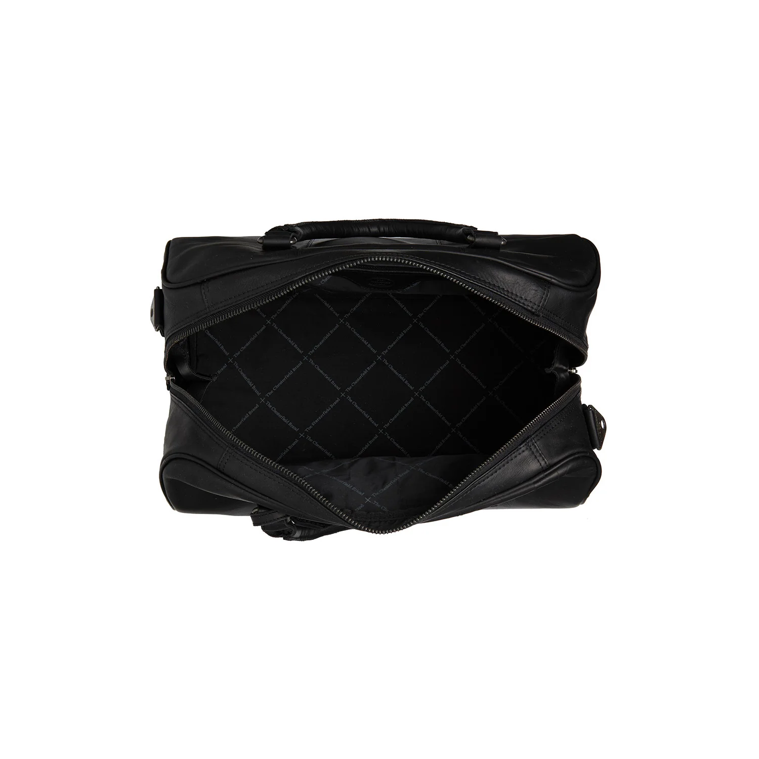 Leather Weekender Bag Black Liam - Image 4