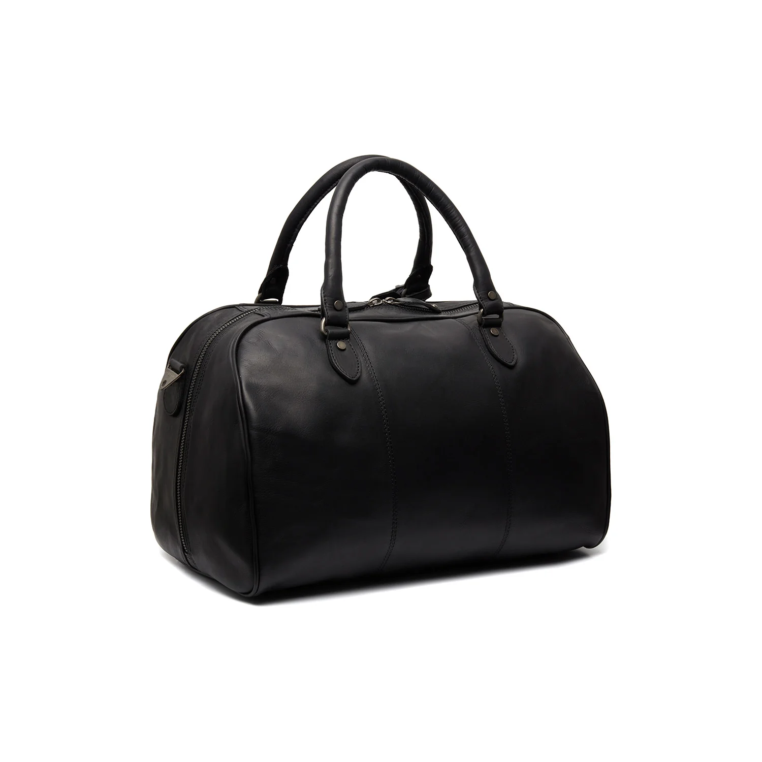 Leather Weekender Bag Black Liam - Image 7