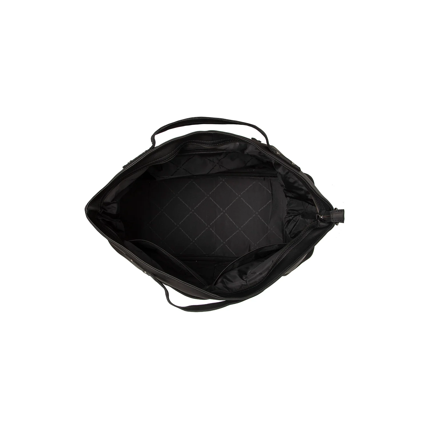 Leather Weekender Bag Black Mark - Image 5