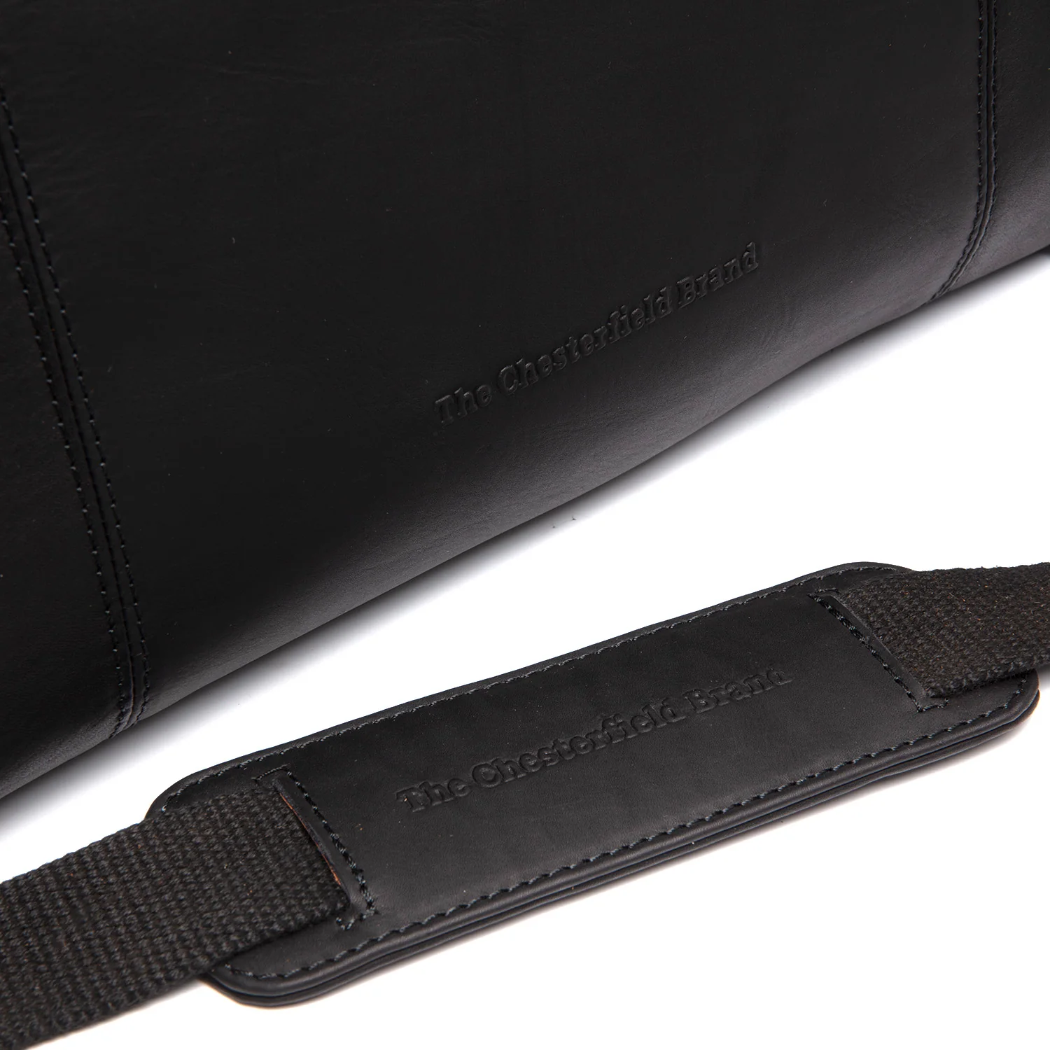 Leather Weekender Bag Black Mark - Image 7