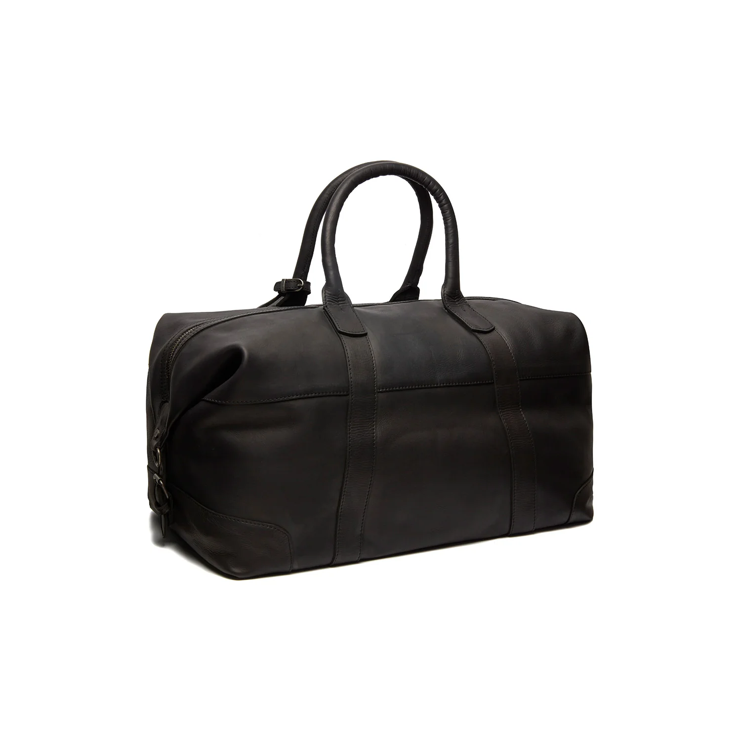 Leather Weekender Bag Black Portsmouth - Image 5