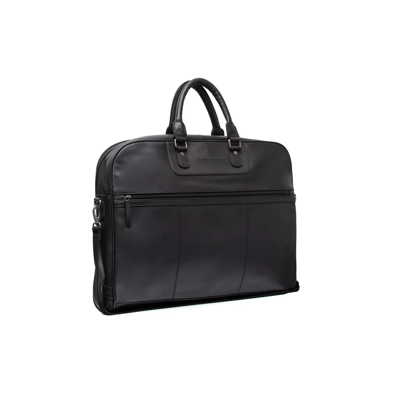 Leather Garment Bag Black Josh