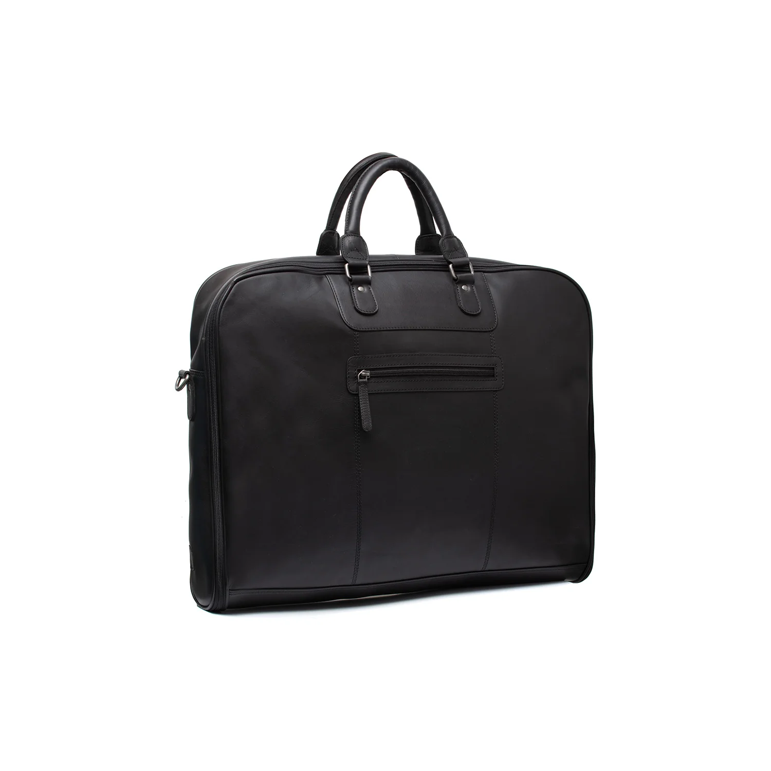 Leather Garment Bag Black Josh - Image 7
