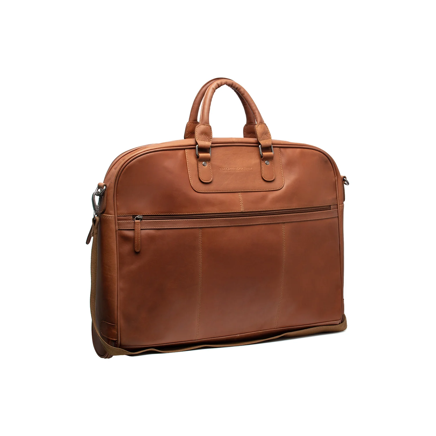 Leather Garment Bag Cognac Josh