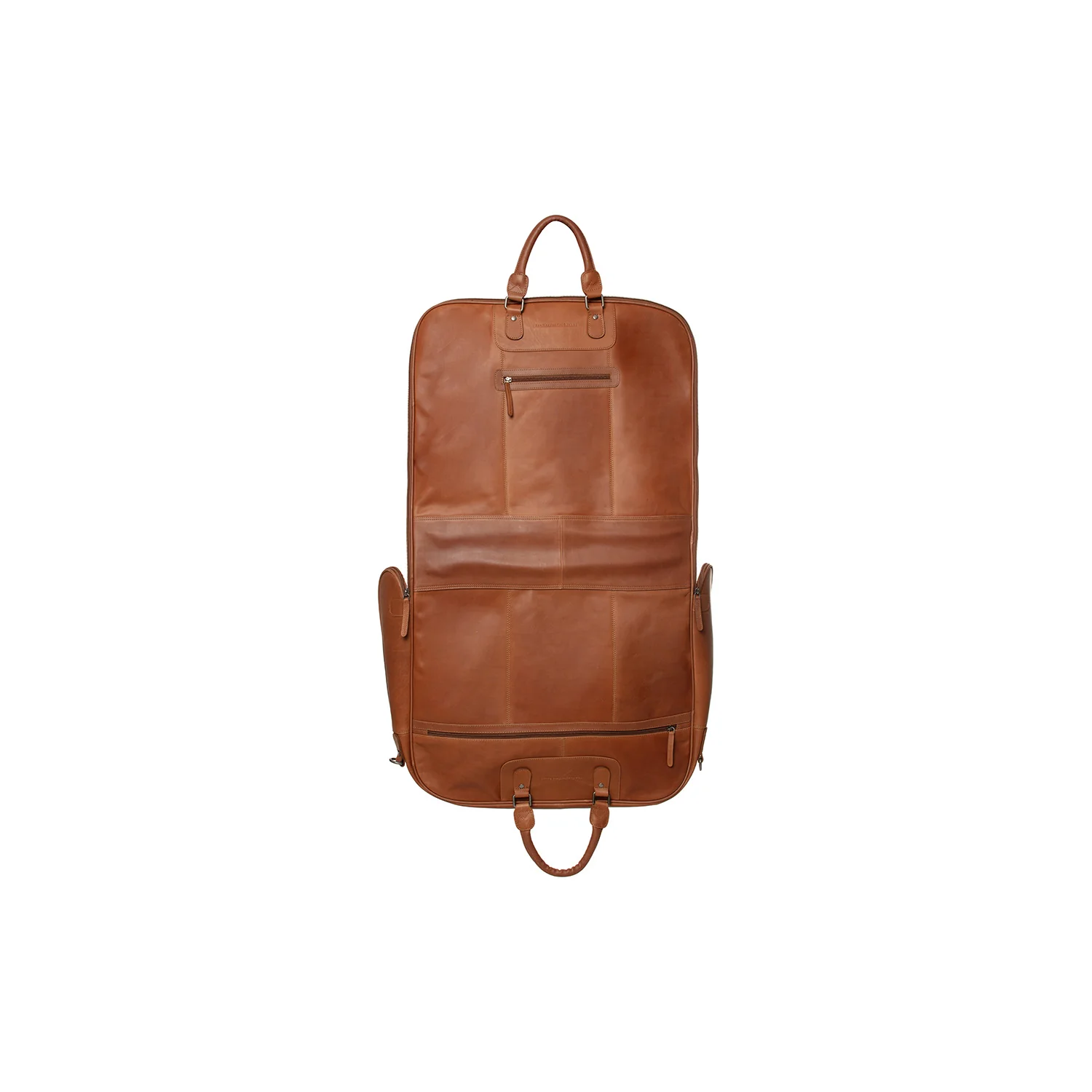 Leather Garment Bag Cognac Josh - Image 3