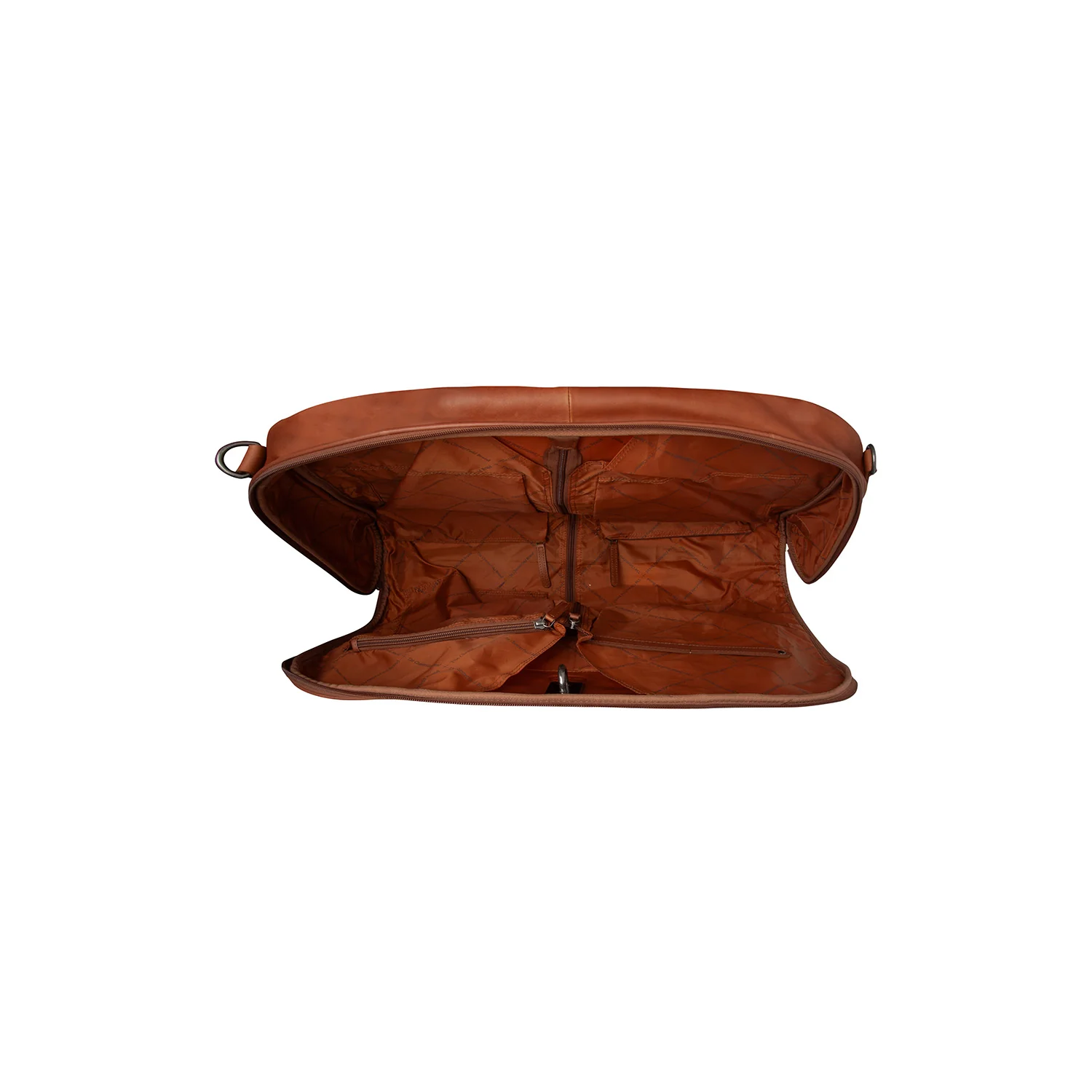 Leather Garment Bag Cognac Josh - Image 5
