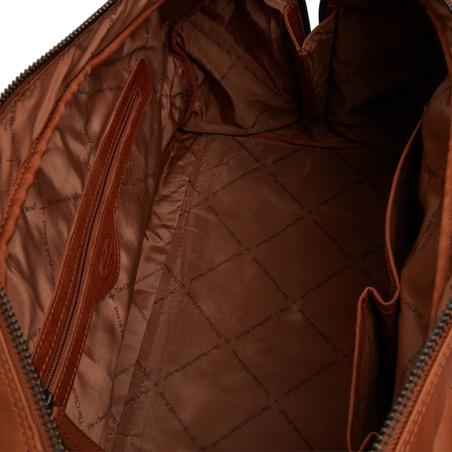 Leather Weekender Bag Cognac Melbourne - Image 5
