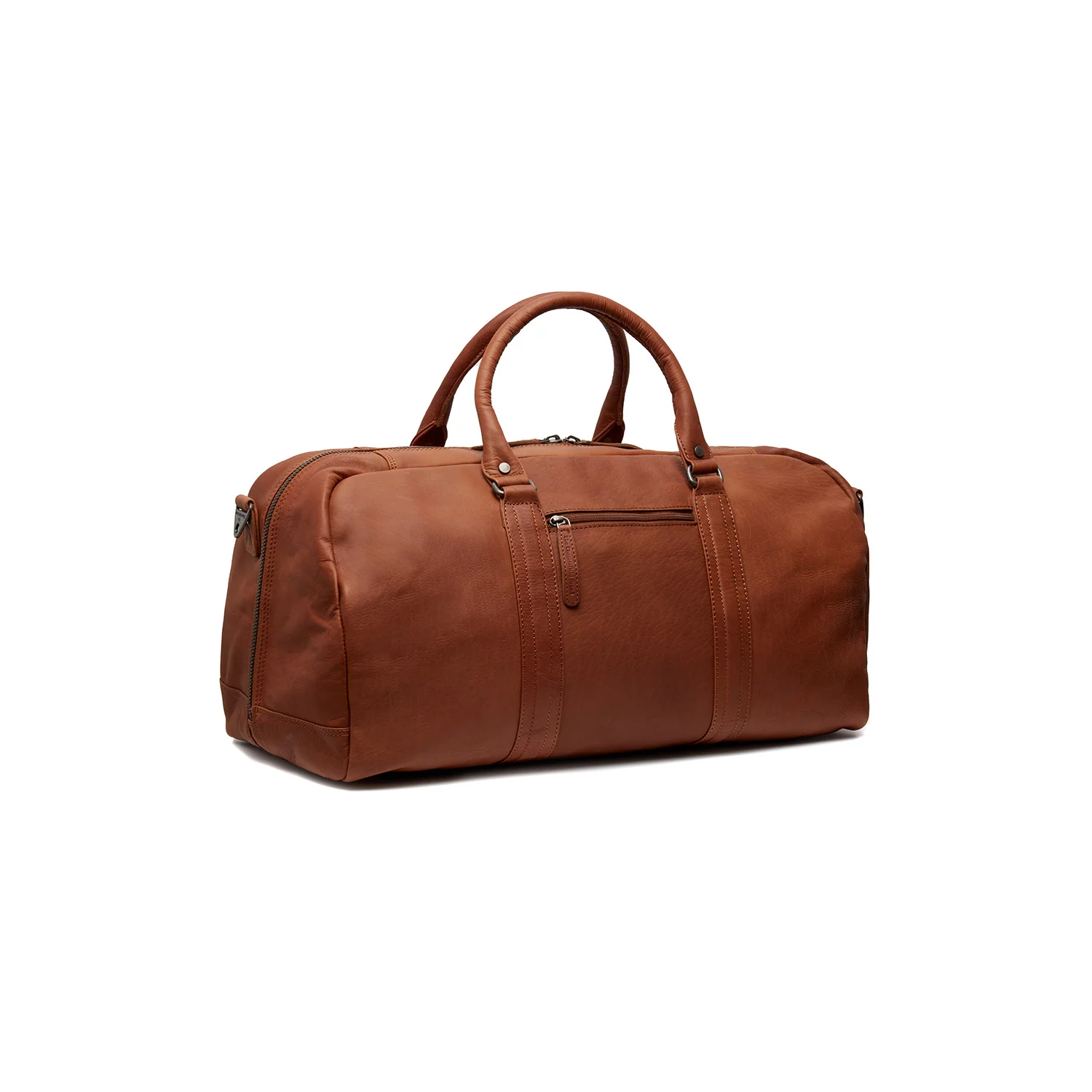 Leather Weekender Bag Cognac Melbourne - Image 6