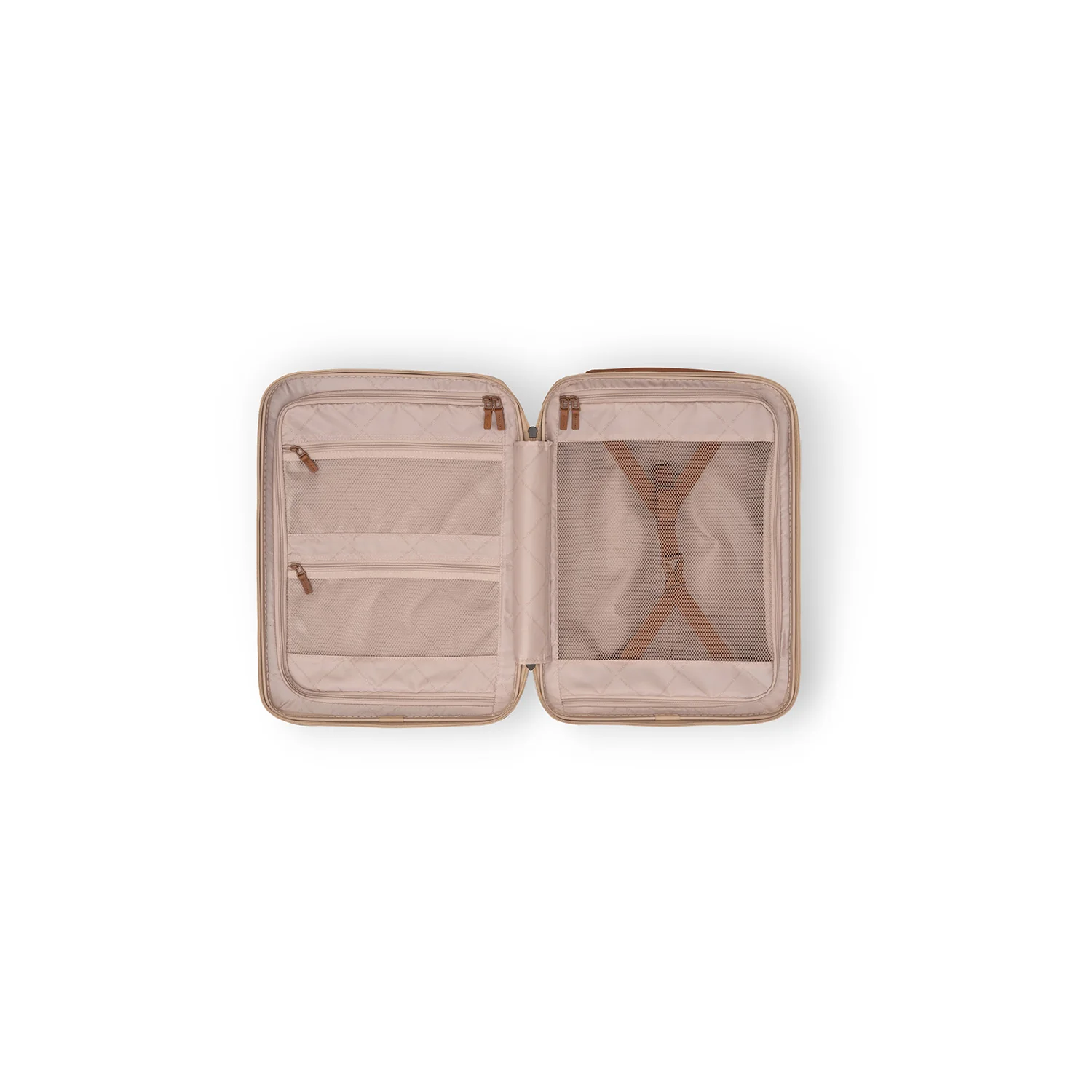 Hand Luggage Suitcase Front Pocket Champagne Zuna - Image 4