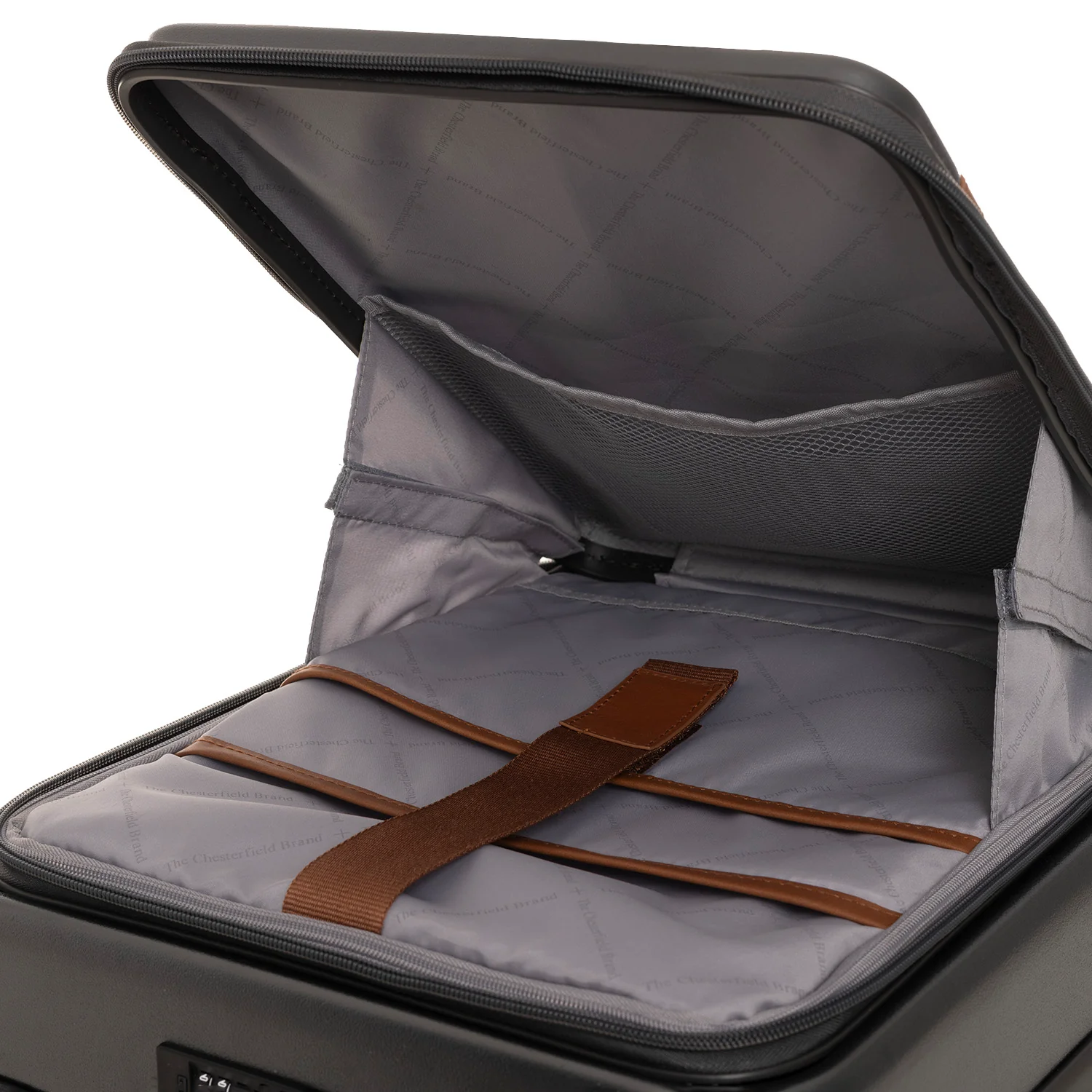 Hand Luggage Suitcase Front Pocket Urban Graphite Zuna - Image 8